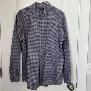 Jos. A. Bank Blue Button Down Shirt Classic Collection Large
